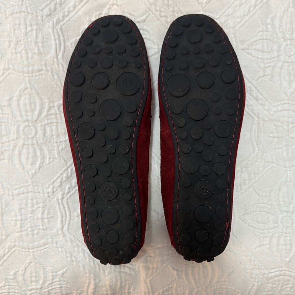 Born Burgundy Suede Loafers - Picture 4 of 7